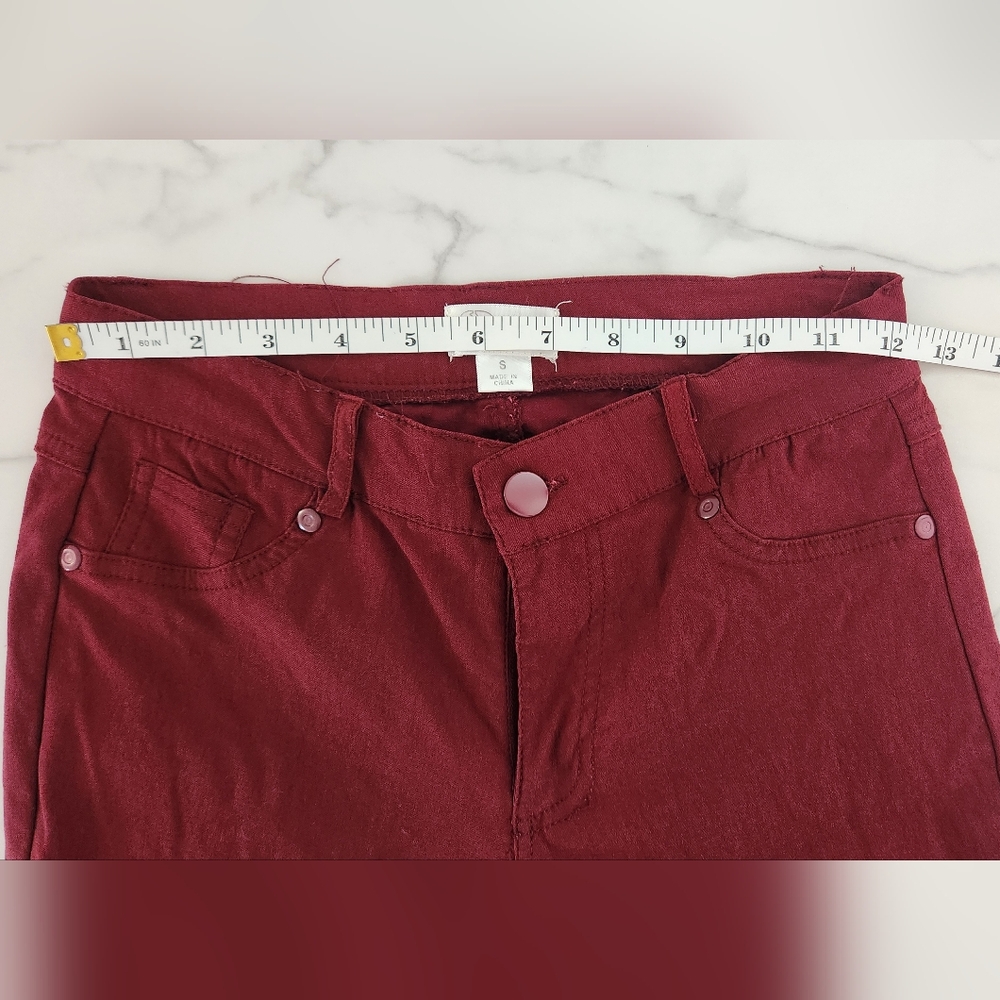Classic Women's Skinny Pants Size Small Wine Color - Picture 9 of 10